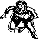 Basketball - Player 09 Clip Art