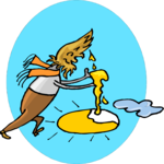 Paintbrush Painting Sun