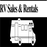 RV Sales & Rentals Clip Art