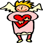 Angel & Heart 28 Clip Art