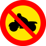 No Motorcycles Clip Art