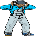 Boy Listening to Music