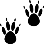 Pawprint 01 Clip Art