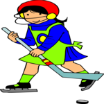 Ice Hockey - Player 33 Clip Art