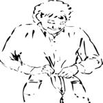 Woman Getting Dressed