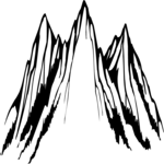 Mountains 075 Clip Art