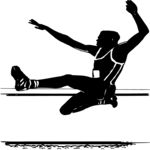 Long Jump 4 Clip Art