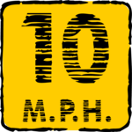 Speed 10 MPH