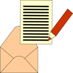 Envelope, Paper & Pencil