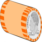 Coin Roll Clip Art