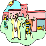 Jesus Healing the Sick 3 Clip Art