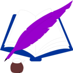 Book & Quill Clip Art