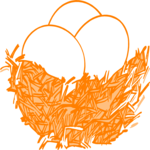 Nest & Eggs 3 Clip Art