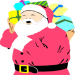Santa & Sack 06 Clip Art
