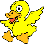 Duck Flying 1 Clip Art