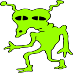 Space Alien 066 Clip Art