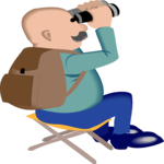 Man with Binoculars 1