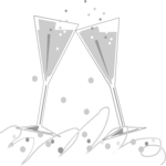 Cocktails and Confetti 2 Clip Art