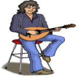 Mandolin Player Clip Art