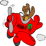 Teddy Bear in Airplane