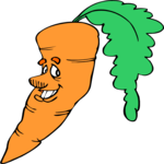 Carrot - Happy 2 Clip Art
