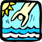Diving into Ocean Clip Art