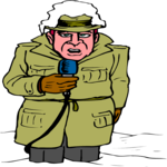 Reporter - Cold Clip Art