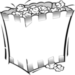 Popcorn Box Frame 2 Clip Art