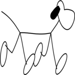 Stick Figure Dog 1