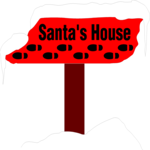 Santa's House Sign Clip Art