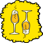 Champagne - Glasses 6 Clip Art