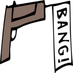 Gun - Bang! Clip Art