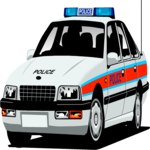 Police Car 01 Clip Art