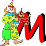 Clown M Clip Art