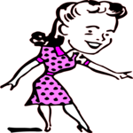 Woman in Pink Dress 1