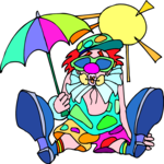 Clown with Umbrella 5