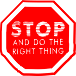 Stop - Do Right Thing