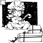 People, Girl with Presents