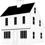 House - Salt Box Clip Art