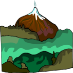 Volcano 09 Clip Art