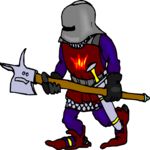 Soldier with Axe 3 Clip Art