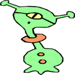 Space Alien 097 Clip Art