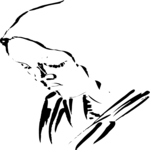 Woman Looking Down 1