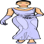 Woman in Evening Gown 09