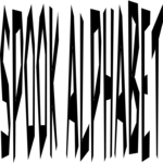 Spook Alphabet Clip Art