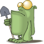 Creature with Shovel