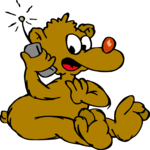 Bear on Phone