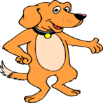 Dog Presenting Clip Art