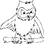 Owl 07 Clip Art