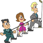 Walking up Stairs Clip Art